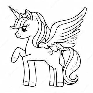 Alicorn Coloring Page 2101-1722