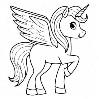 Alicorn Coloring Page 2101-1723