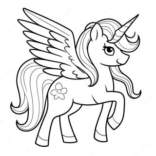 Alicorn Coloring Page 2101-1724