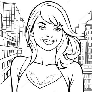 Gwen Stacy Coloring Pages