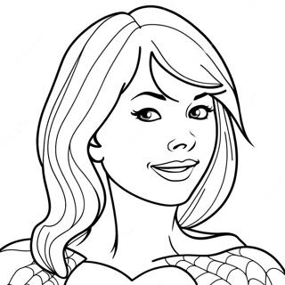 Gwen Stacy Coloring Page 21022-19430