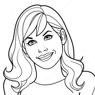 Gwen Stacy Coloring Page 21022-19431