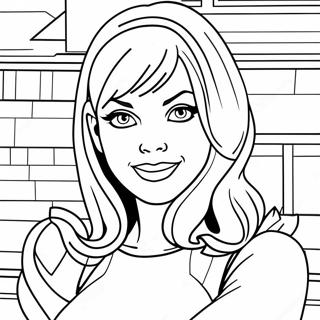 Gwen Stacy Coloring Page 21022-19432