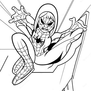 Gwen Stacy In Spider Man Costume Coloring Page 21023-19435