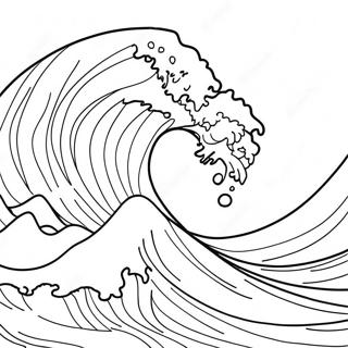 Massive Tsunami Wave Coloring Page 21033-19442