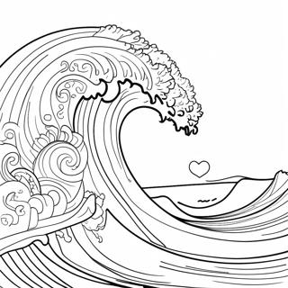 Massive Tsunami Wave Coloring Page 21033-19443