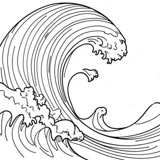 Massive Tsunami Wave Coloring Page 21033-19444