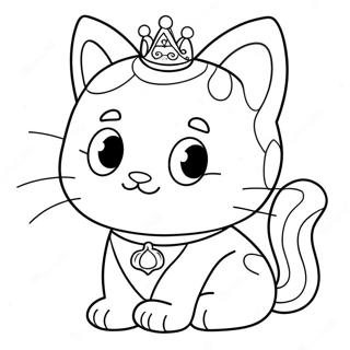 Princess Kitty Coloring Page 21042-19447