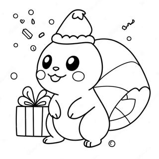 Christmas Pokemon Coloring Pages