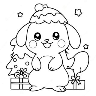 Christmas Pokemon Coloring Page 21052-19454