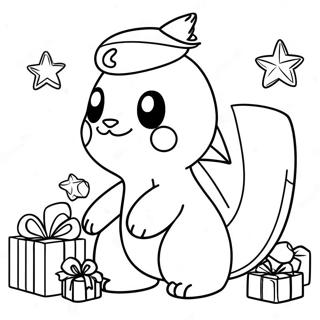 Christmas Pokemon Coloring Page 21052-19456