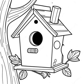 Bird House Coloring Page 21062-19462