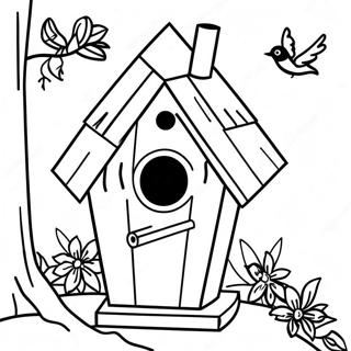 Bird House Coloring Page 21062-19463