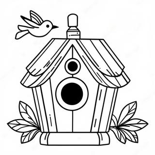 Bird House Coloring Page 21062-19464