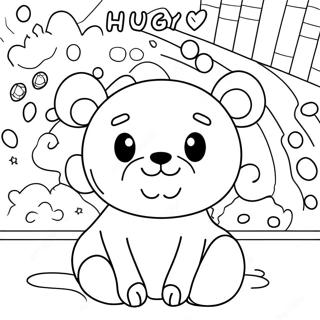 Huggy Wuggy Coloring Page 21072-19470