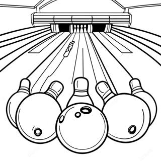 Bowling Alley Scene Coloring Page 21102-19490