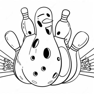 Funny Bowling Characters Coloring Page 21103-19496