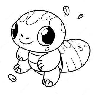 Cute Squirtle Swimming Coloring Page 2112-1734