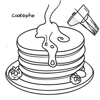 Ihop Pancakes With Syrup Coloring Page 21143-19525