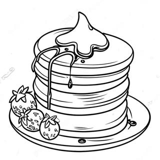 Ihop Pancakes With Syrup Coloring Page 21143-19526