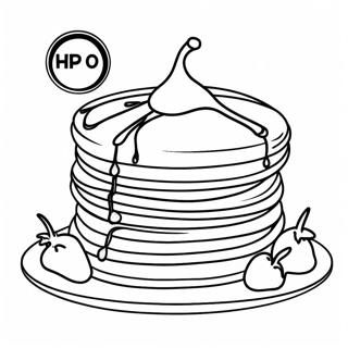 Ihop Pancakes With Syrup Coloring Page 21143-19527