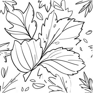 Fall Leaves Coloring Page 21152-19531