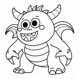 Monster Coloring Page 21172-19547