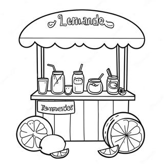 Refreshing Lemonade Stand Coloring Page 21203-19573