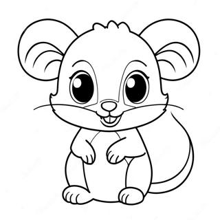 Cute Baby Possum Coloring Page 21213-19583