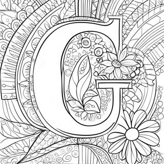 Letter G Coloring Page 2121-1738