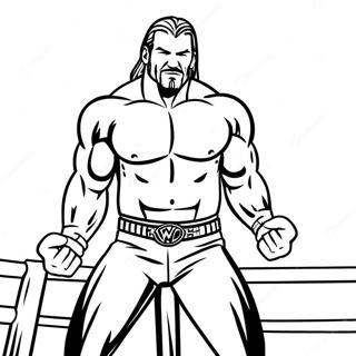 Wwe Superstar Action Pose Coloring Page 21223-19592