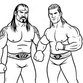 Wwe Superstars In Action Coloring Page 21273-19630