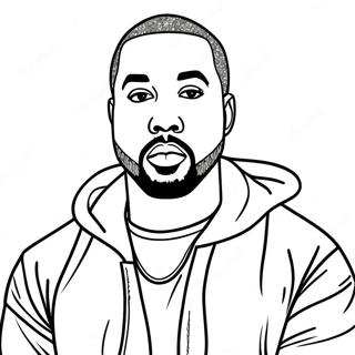 Kanye West Coloring Page 21292-19643