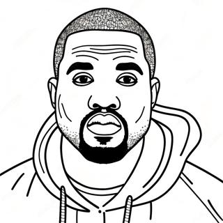 Kanye West Coloring Page 21292-19644