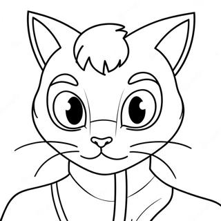 Adventurous Cat Noir Coloring Page 21303-19653