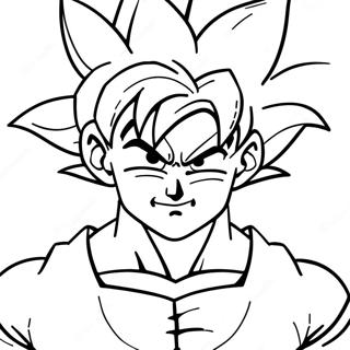 Goku Super Saiyan Blue Coloring Page 21312-19658