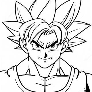 Goku Super Saiyan Blue Coloring Page 21312-19659