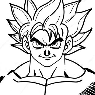 Goku Super Saiyan Blue Coloring Page 21312-19660