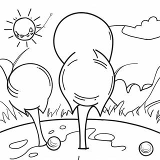 Golf Coloring Page 2131-1747