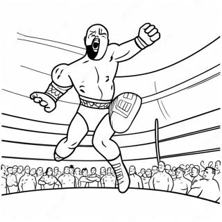 Wwe Wrestler Jumping On Opponent Coloring Page 21323-19669