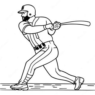 Bryce Harper Swinging Bat Coloring Page 21353-19693