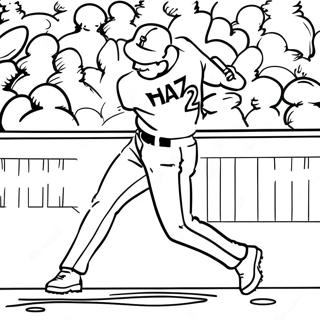 Bryce Harper Swinging Bat Coloring Page 21353-19696