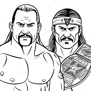 Wwe Superstars In Action Coloring Page 21373-19710