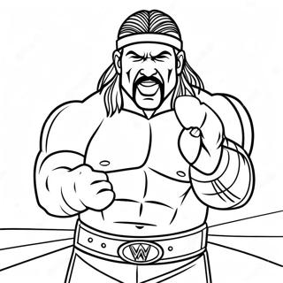 Wwe Superstars In Action Coloring Page 21373-19712