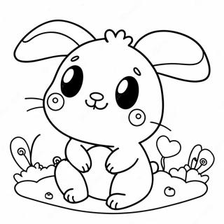 Kawaii Bunny Coloring Pages