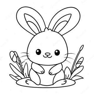 Kawaii Bunny Coloring Page 21382-19715