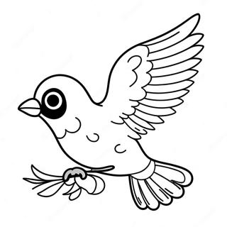 Bird Flying Coloring Pages