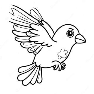 Bird Flying Coloring Page 21392-19723