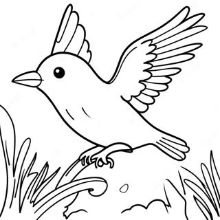 Bird Flying Coloring Page 21392-19724