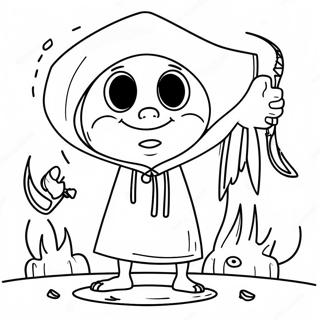 Creepy Little Nightmares Character Coloring Page 21403-19735